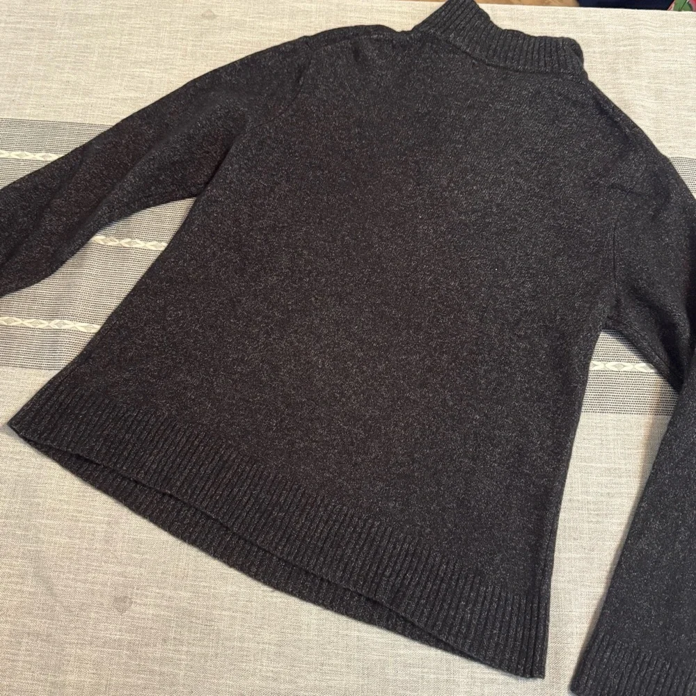 J.Crew Gray merino Wool Blend Sweater‎ with Zipper